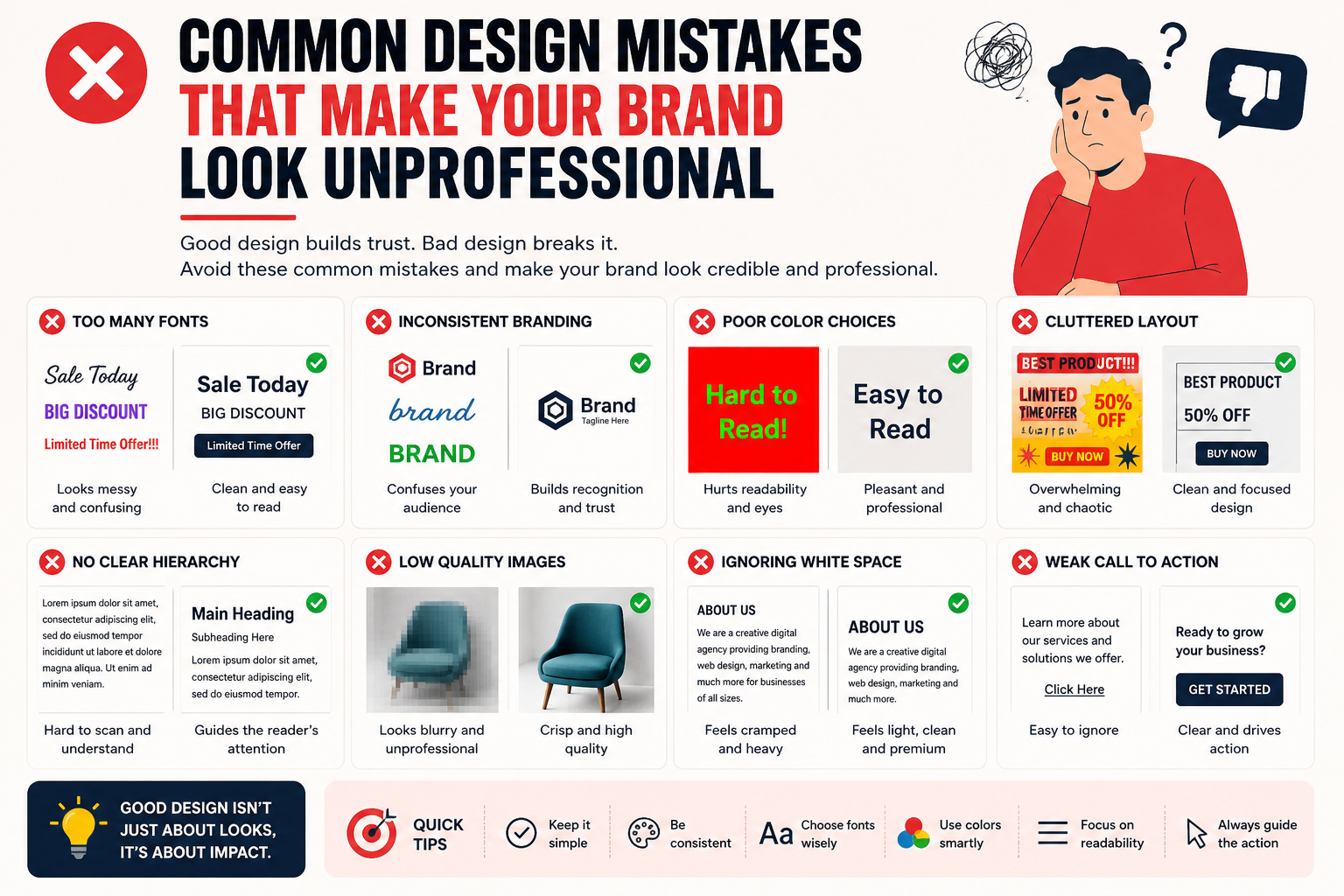 design mistakes that make your brand look unprofessional